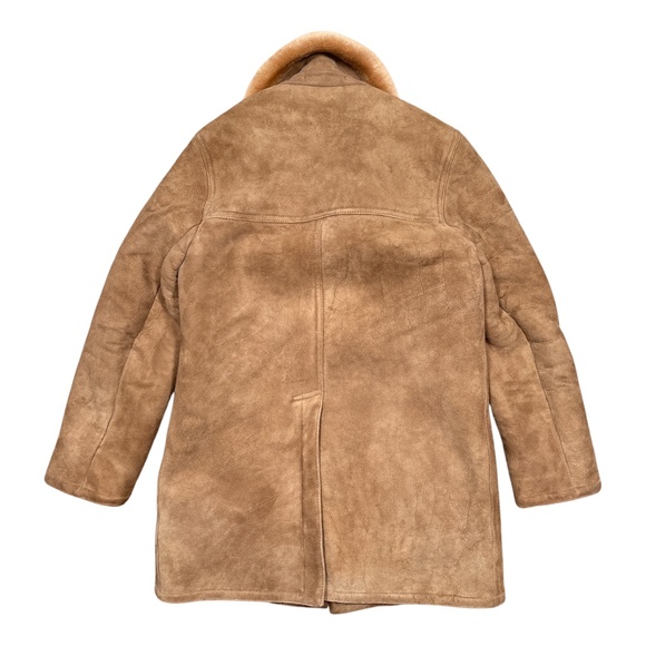 Sawyer of Napa x Saks Fifth Avenue Sherpa Wool Fleece Marlboro Coat Mens 40 - Picture 2 of 13